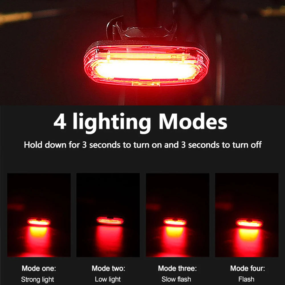 MTB Road Bike Rear Light – USB Rechargeable LED