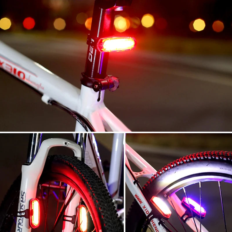MTB Road Bike Rear Light – USB Rechargeable LED