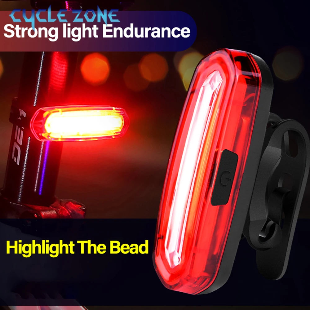 MTB Road Bike Rear Light – USB Rechargeable LED