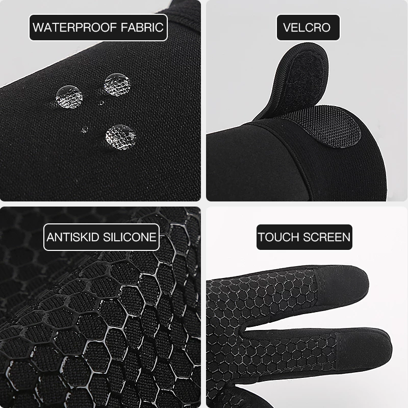 Winter Cycling Gloves – Thermal, Touch Screen, Wrist Support